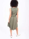 Brakeburn Khakifarbenes Damenkleid mit verlängertem Rücken Brakeburn