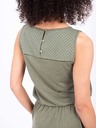 Brakeburn Khakifarbenes Damenkleid mit verlängertem Rücken Brakeburn