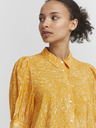 ICHI Orangefarbenes Damen-Shirt-Kleid ICHI