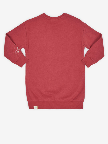 Ragwear Rotes Mädchen-Sweatshirt-Kleid Ragwear Leontyna