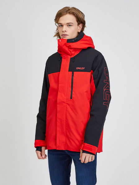 Oakley Schwarze und rote Oakley Skijacke für Herren