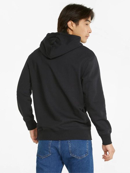 Puma Schwarzer Puma-Kapuzenpullover für Männer