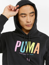 Puma Schwarzer Puma-Kapuzenpullover für Männer