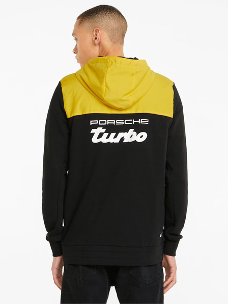 Puma Gelb-schwarzer sportlicher Herren-Kapuzenpullover Puma