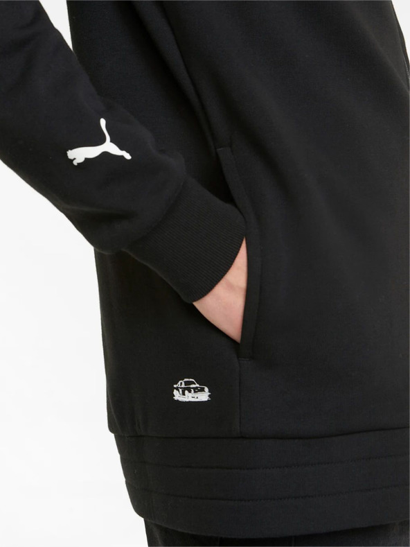 Puma Gelb-schwarzer sportlicher Herren-Kapuzenpullover Puma