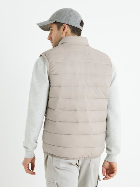 Celio Hellgraue Herren-Steppweste Celio Bulock