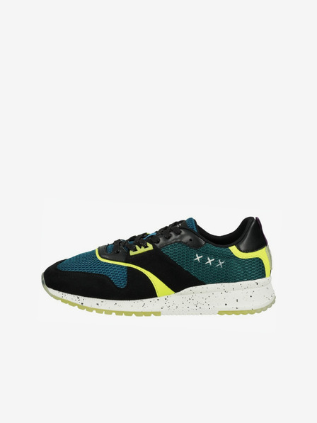 Scotch & Soda Schwarz-grüne Herren-Turnschuhe von Scotch & Soda Vivex