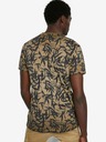Desigual Braunes Desigual TS Cesarion gemustertes Herren-T-Shirt