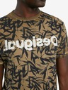 Desigual Braunes Desigual TS Cesarion gemustertes Herren-T-Shirt
