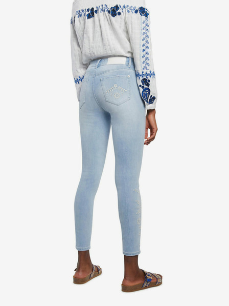Desigual Blaue Desigual Denim Crown Jeans