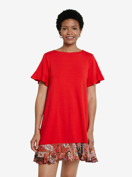 Desigual Rotes Minikleid Desigual Vest Kali