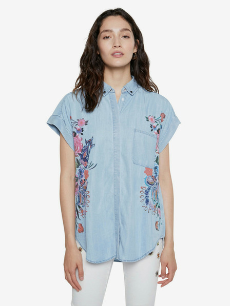 Desigual Blaues Desigual Cam Sullivan Hemd
