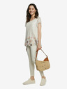 Desigual Desigual TS Norte Creme Gemustertes T-Shirt für Frauen