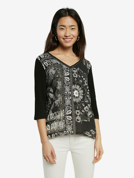 Desigual Schwarzes Desigual TS Varsovia T-Shirt