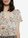 Desigual Grünes und weißes Desigual TS Cracovia T-shirt