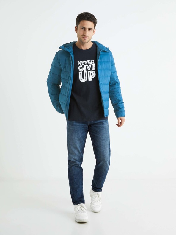Celio Blaue leichte Herren-Steppjacke Celio