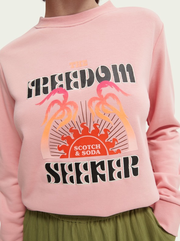 Scotch & Soda Rosa Damen-Sweatshirt von Scotch & Soda