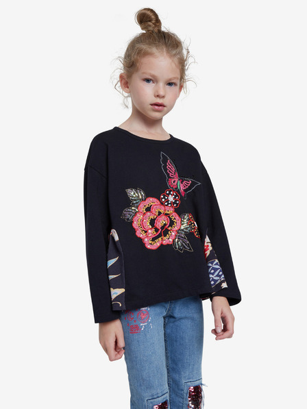 Desigual Schwarzes Mädchen-T-Shirt von Desigual TS Norwich