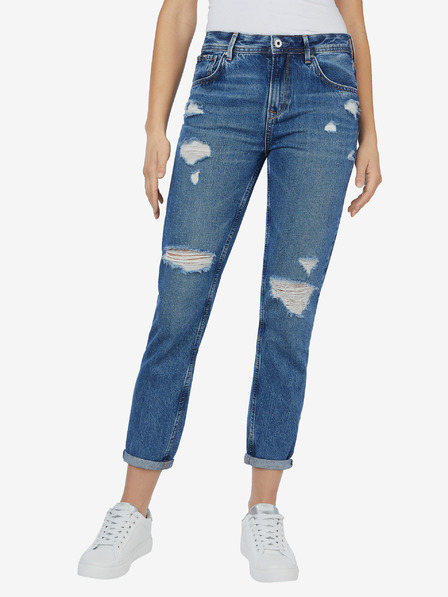 Pepe Jeans Blaue Damen Ripped Slim Fit Jeans Pepe Jeans Violett