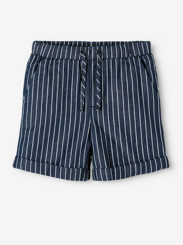 name it Dunkelblaue gestreifte Shorts für Jungen, Name: Ryan