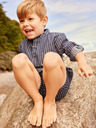 name it Dunkelblaue gestreifte Shorts für Jungen, Name: Ryan