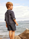 name it Dunkelblaue gestreifte Shorts für Jungen, Name: Ryan