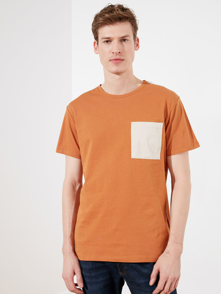 Trendyol Braunes Herren-T-Shirt Trendyol