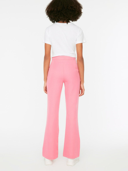 Trendyol Pinke Damen-Weitbeinhose Trendyol