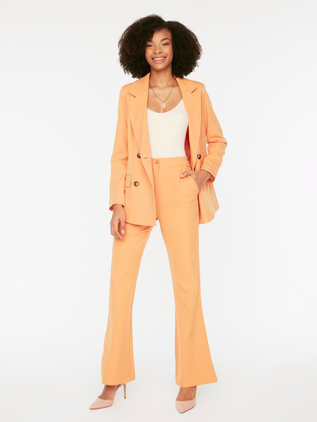 Trendyol Orangefarbene Damen-Weitbeinhose Trendyol