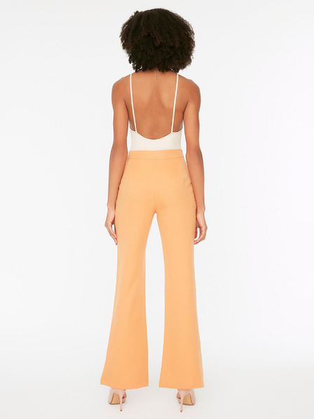 Trendyol Orangefarbene Damen-Weitbeinhose Trendyol