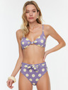 Trendyol Hell Lila Damen Polka Dot Bikini Bottom Trendyol