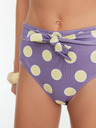 Trendyol Hell Lila Damen Polka Dot Bikini Bottom Trendyol