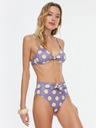 Trendyol Hell Lila Damen Polka Dot Bikini Bottom Trendyol