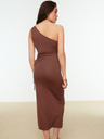Trendyol Trendyol Braunes durchsichtiges Kleid