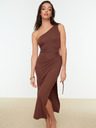 Trendyol Trendyol Braunes durchsichtiges Kleid