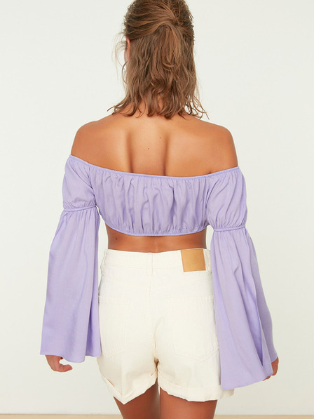 Trendyol Hellviolette kurze Bluse Trendyol