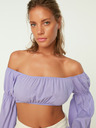 Trendyol Hellviolette kurze Bluse Trendyol