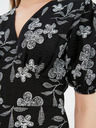 Trendyol Schwarzes Kurzes Kleid mit Blümchenmuster Trendyol