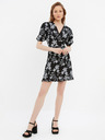 Trendyol Schwarzes Kurzes Kleid mit Blümchenmuster Trendyol