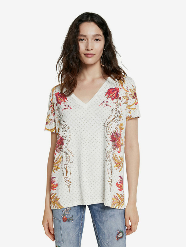 Desigual Desigual TS Praga Creme Damenhemd