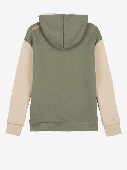 Picture Beige und grüner Kapuzenpullover für Frauen Bild
