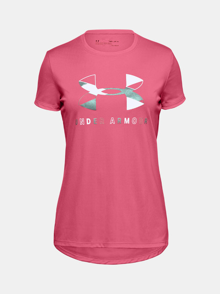 Under Armour Mädchen T-Shirt Under Armour Tech Graphic Big Logo Ss T-Shirt