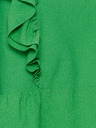 ICHI Grüne Damenbluse mit Rüschen ICHI
