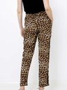 CAMAIEU Beigefarbene Hose mit Leopardenmuster CAMAIEU