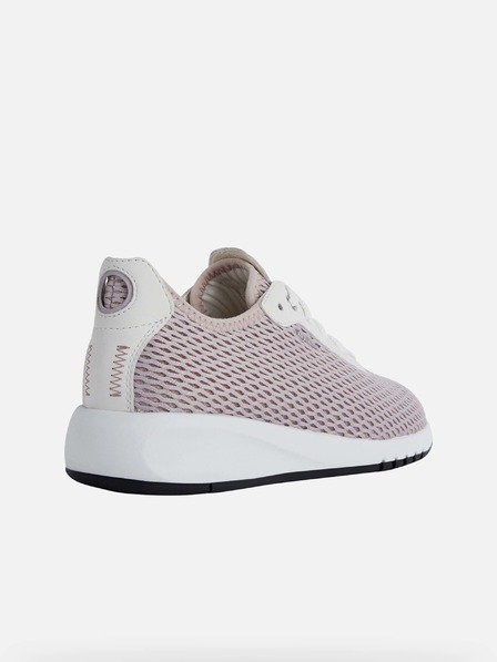 Geox Weiße und rosa Damen Geox Aerantis Turnschuhe