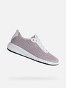 Geox Weiße und rosa Damen Geox Aerantis Turnschuhe