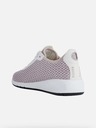 Geox Weiße und rosa Damen Geox Aerantis Turnschuhe