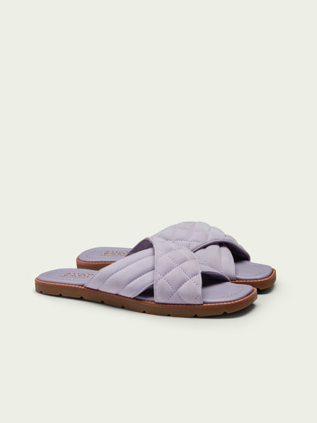 Scotch & Soda Hellviolette Damen-Wildlederpantoffeln Scotch & Soda Tilda