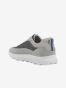 Geox Graue Herrenschuhe mit Wildlederdetails Geox Spherica