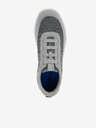 Geox Graue Herrenschuhe mit Wildlederdetails Geox Spherica